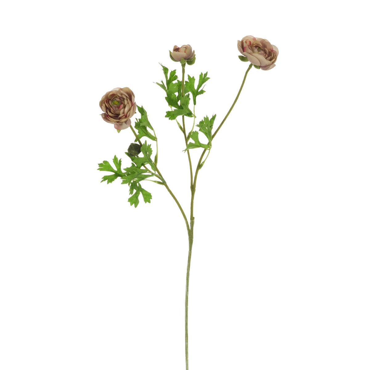 Ranúnculo artificial Mini de 52 cm, color lavanda