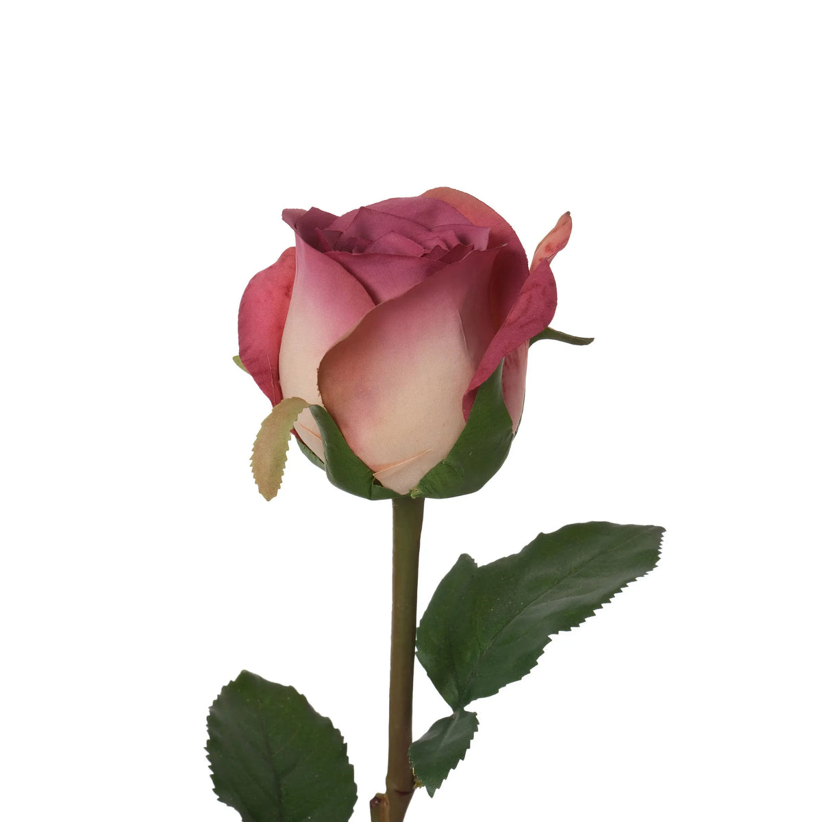 Rosa artificial Cerrada de 66 cm, color malva