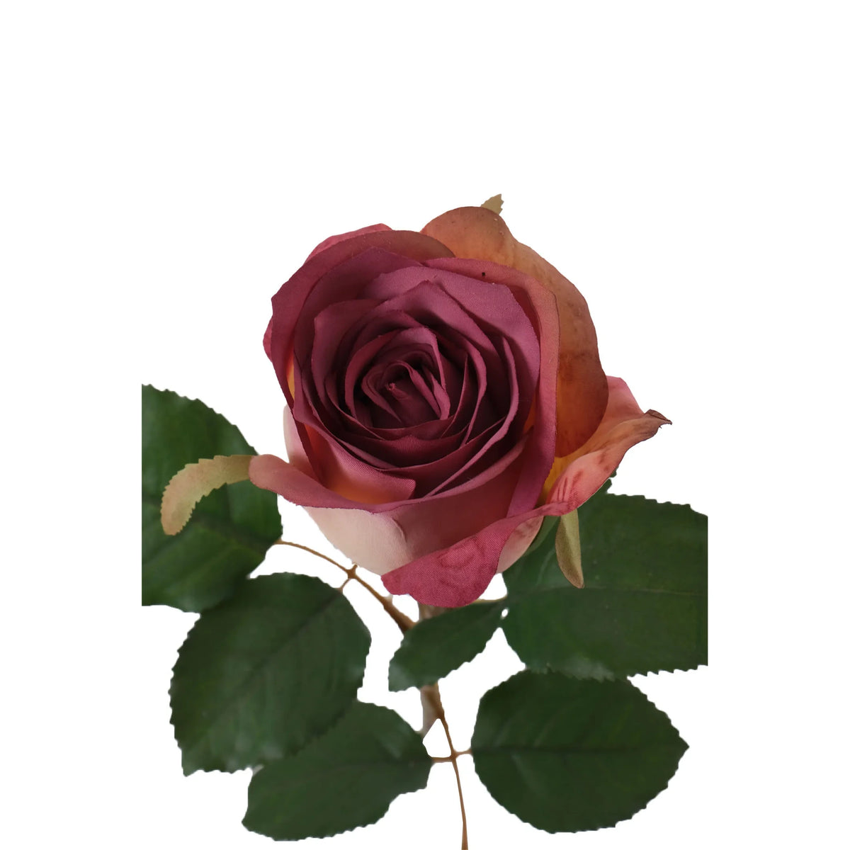 Rosa artificial Cerrada de 66 cm, color malva