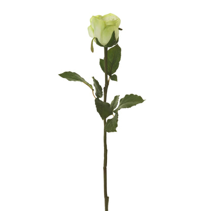 Rosa artificial Cerrada de 66 cm, color verde