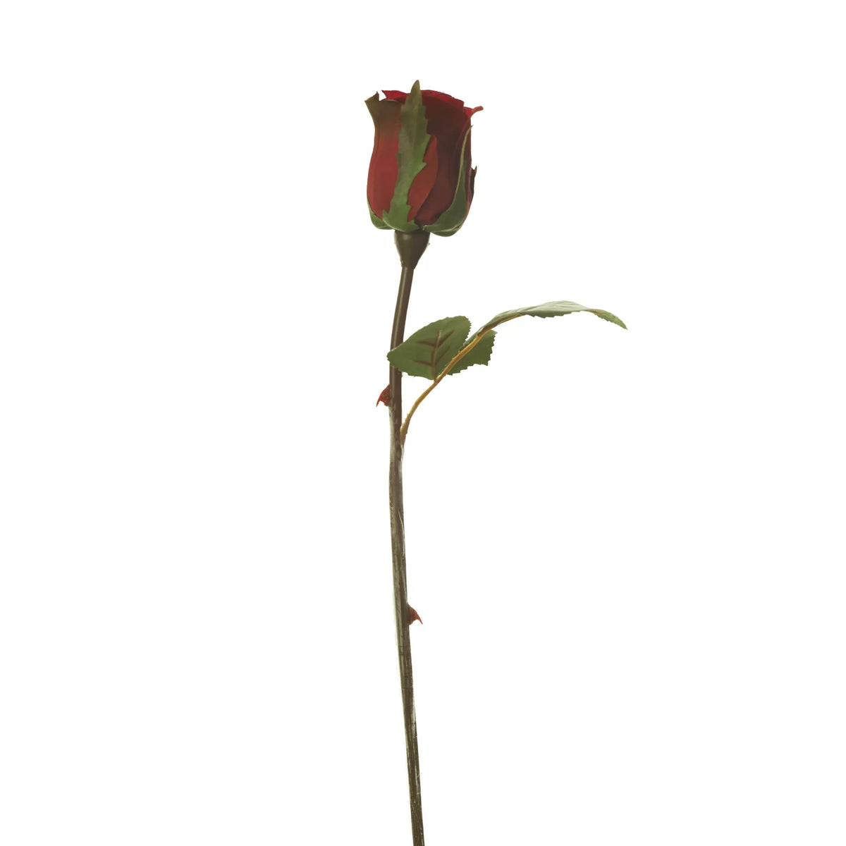 Rosa artificial en Capullo de 30 cm, color rojo