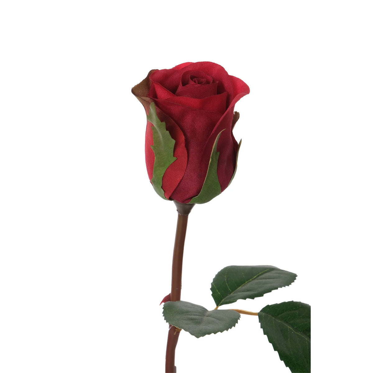 Rosa artificial en Capullo de 30 cm, color rojo