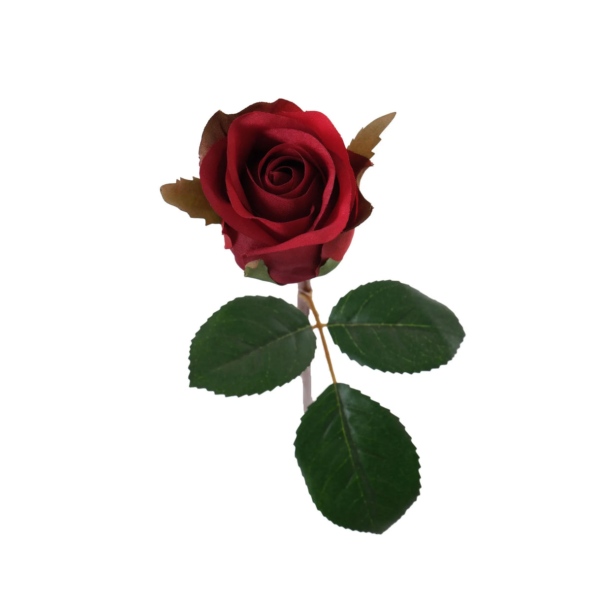 Rosa artificial en Capullo de 30 cm, color rojo