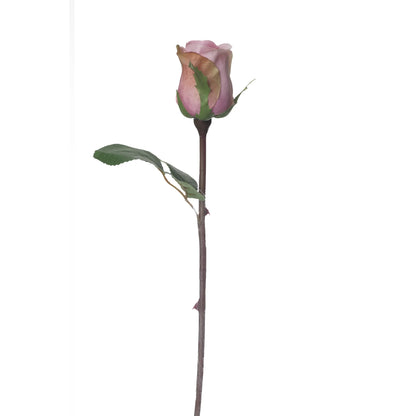 Rosa artificial en Capullo de 30 cm, color rosa