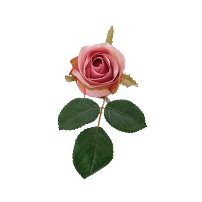 Rosa artificial en Capullo de 30 cm, color rosa