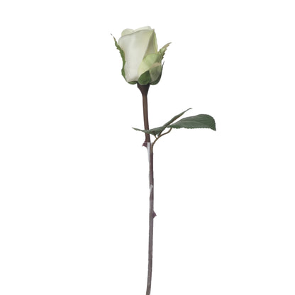 Rosa artificial en Capullo de 30 cm, color verde