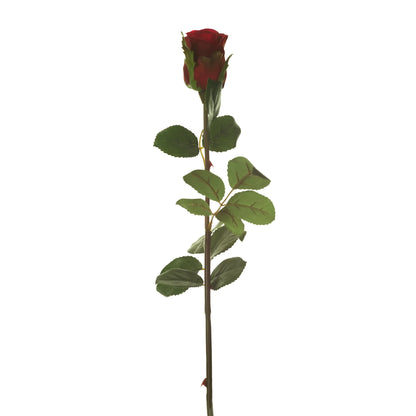 Rosa artificial en Capullo de 61 cm, color rojo