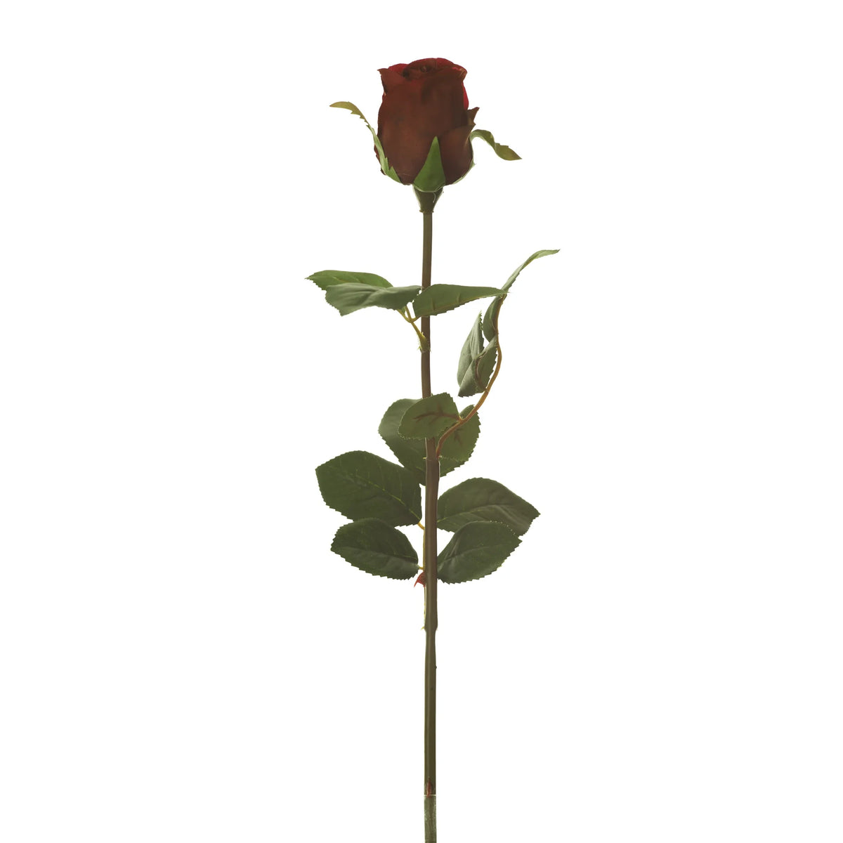 Rosa artificial en Capullo de 61 cm, color rojo fuerte