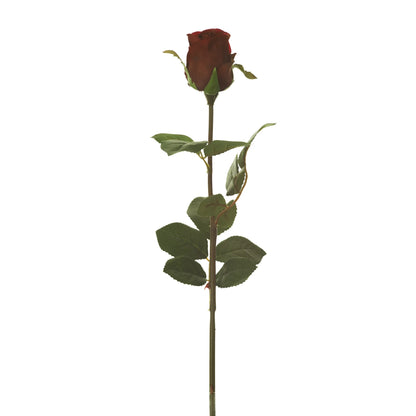 Rosa artificial en Capullo de 61 cm, color rojo fuerte