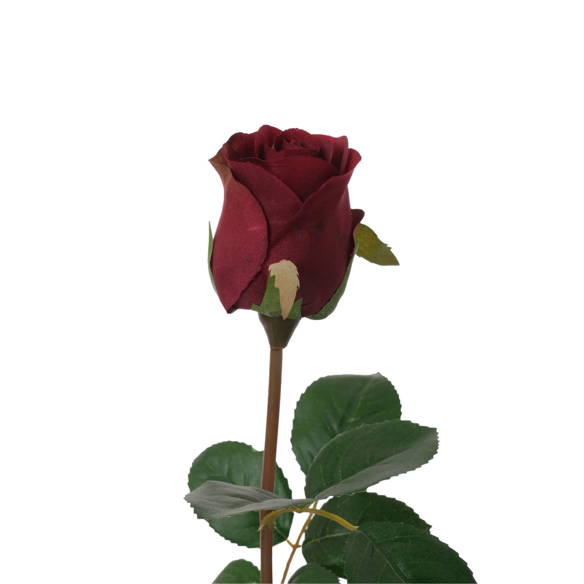 Rosa artificial en Capullo de 61 cm, color rojo fuerte