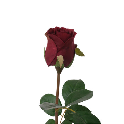 Rosa artificial en Capullo de 61 cm, color rojo fuerte