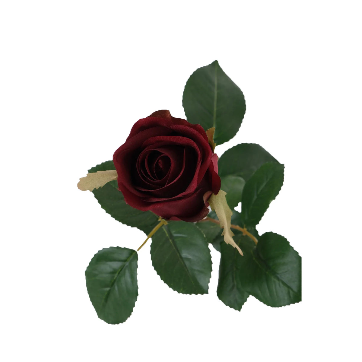 Rosa artificial en Capullo de 61 cm, color rojo fuerte