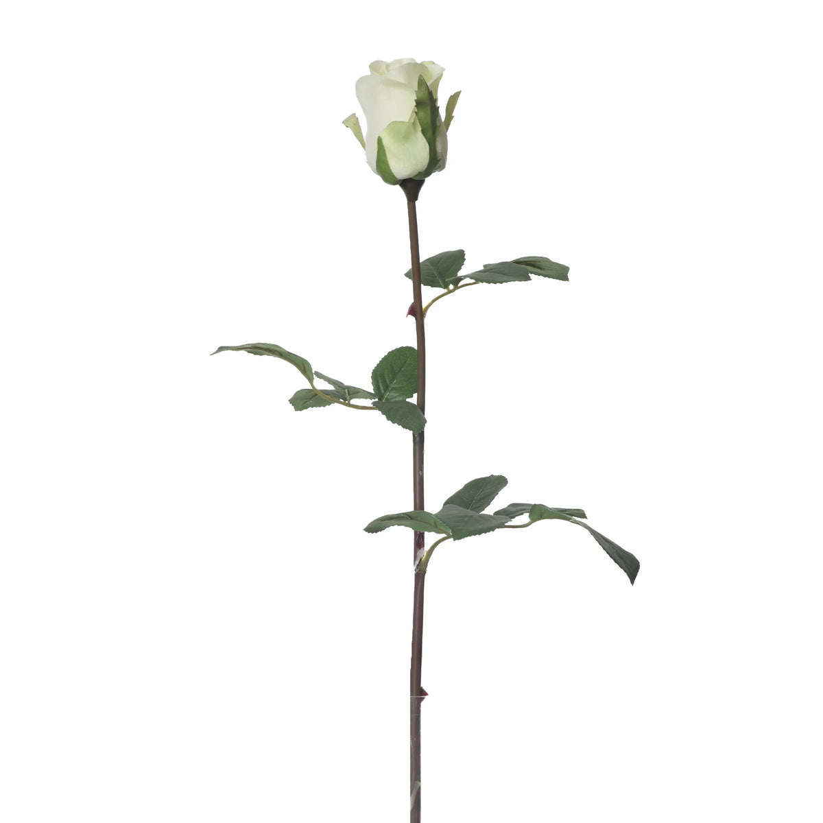Rosa artificial en Capullo de 61 cm, color verde