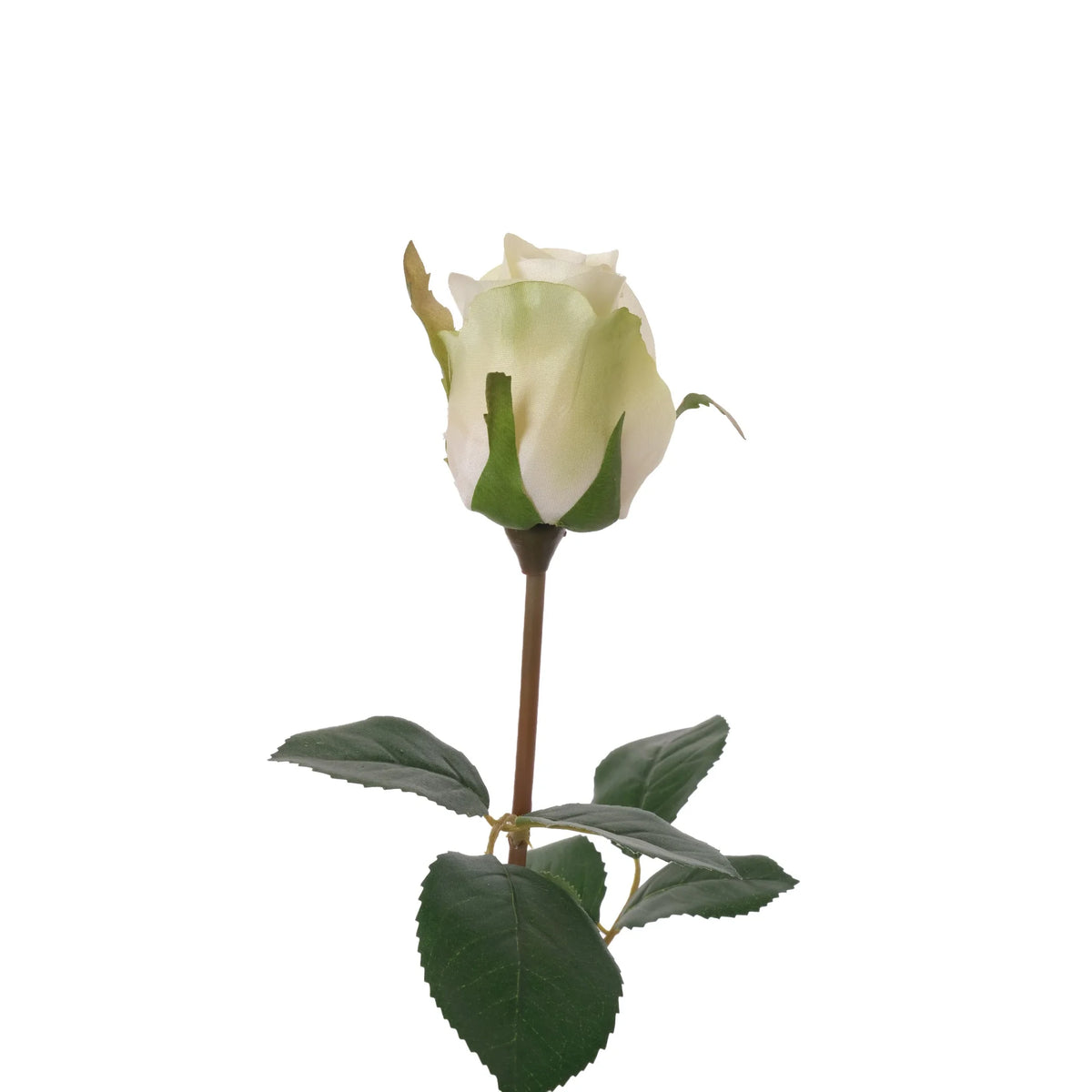 Rosa artificial en Capullo de 61 cm, color verde