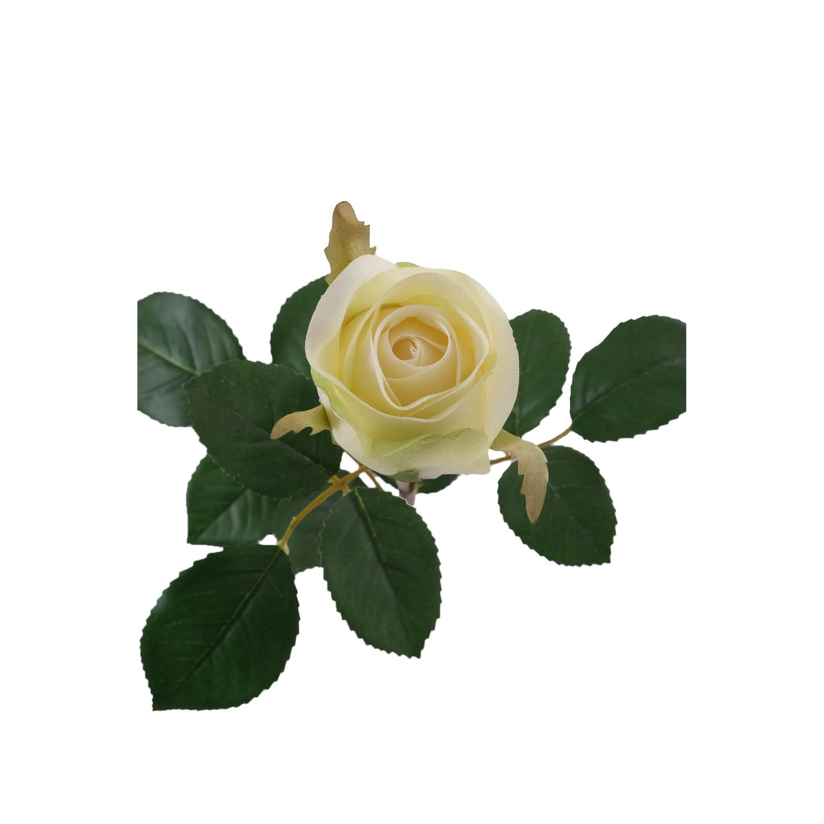 Rosa artificial en Capullo de 61 cm, color verde