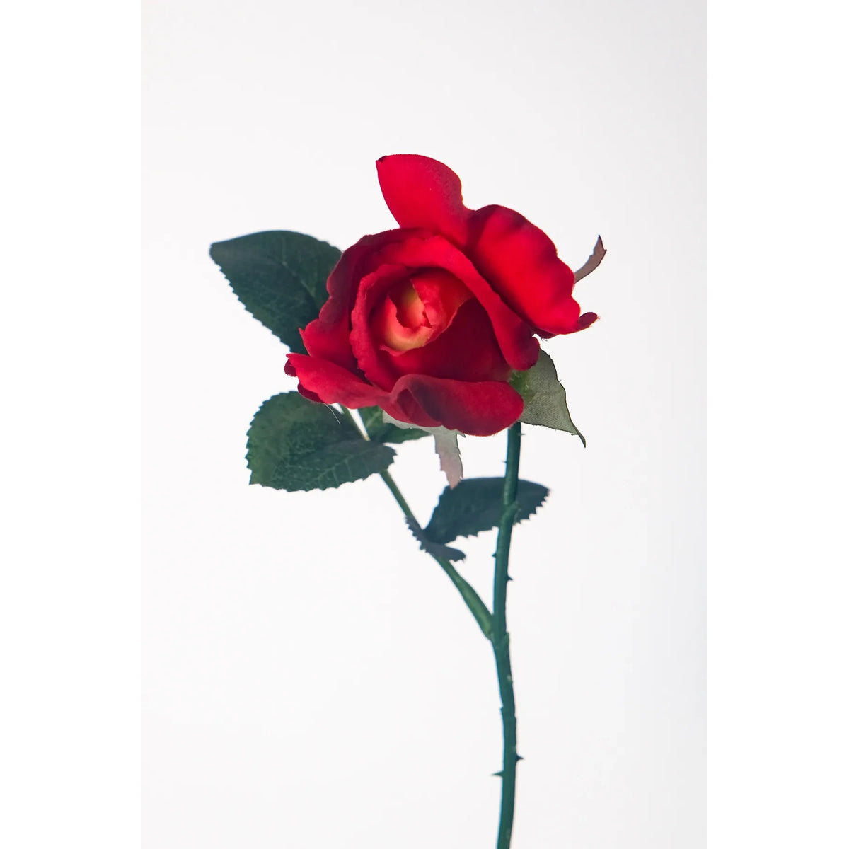 Rosa artificial en Capullo de 67 cm, color rojo