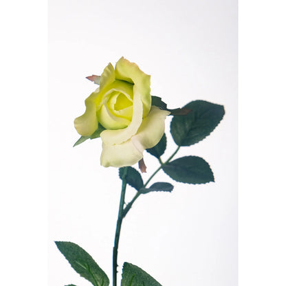 Rosa artificial en Capullo de 67 cm, color verde