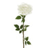 Rosa artificial Gigante de 116 cm, color blanco