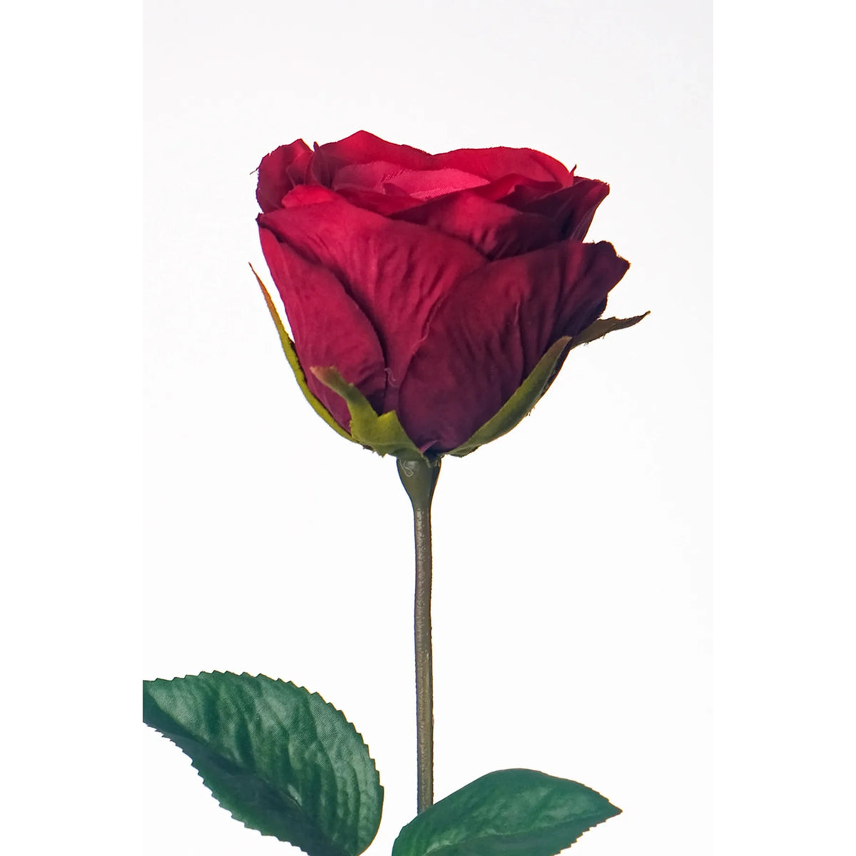 Rosa artificial Mediana de 69 cm, color rojo fuerte