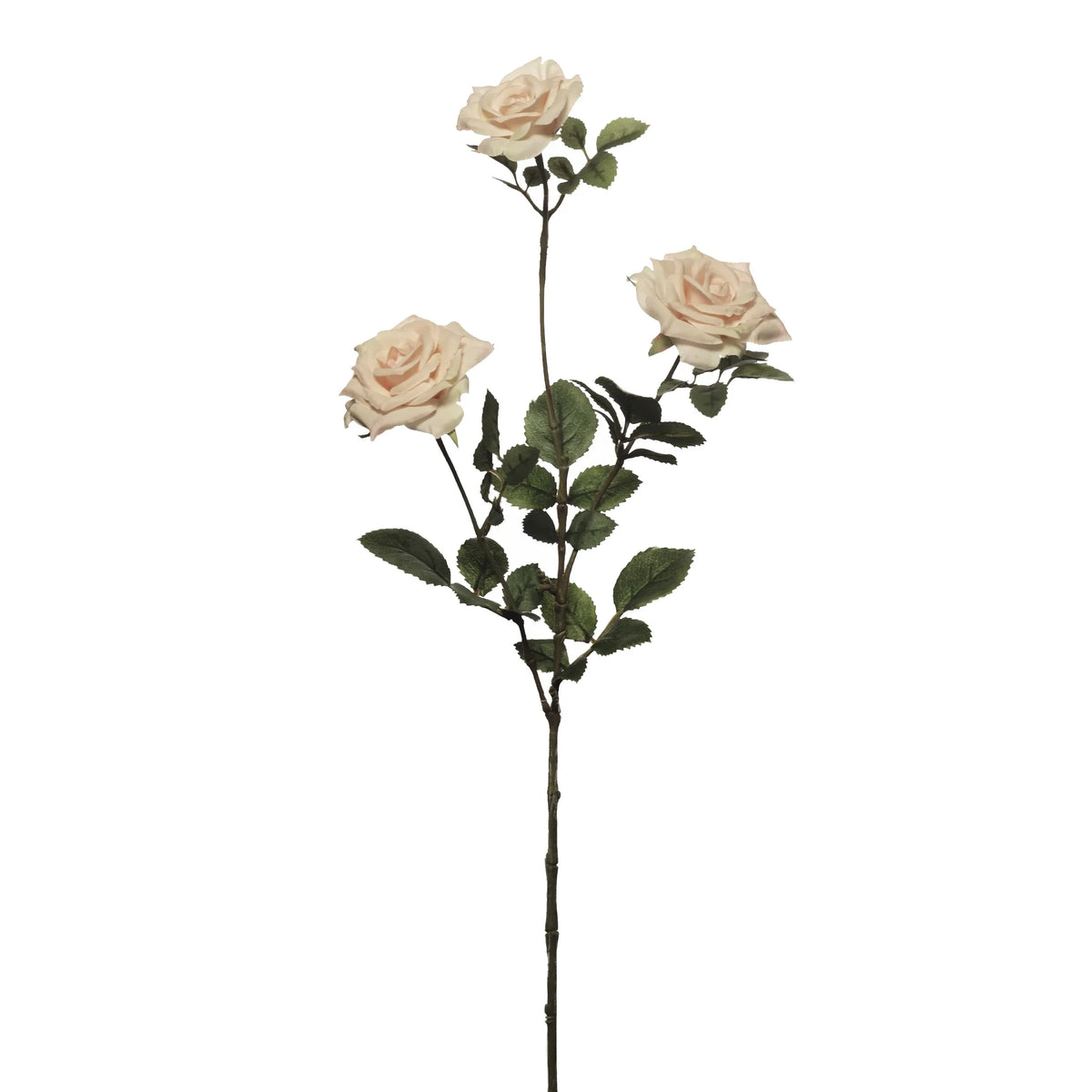 Rosa artificial Mini de 51 cm, color rosa pálido
