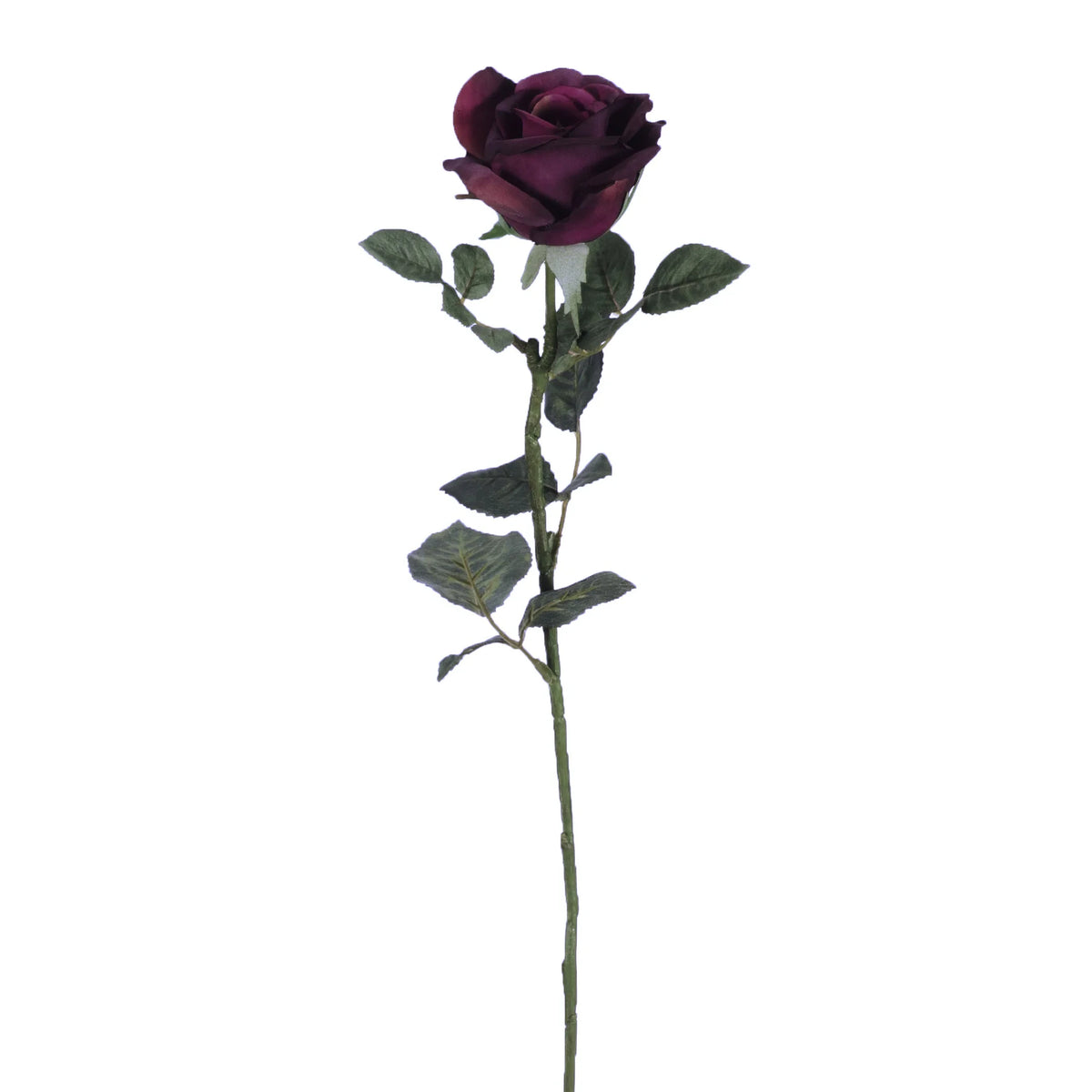 Rosa artificial Pequeña de 73 cm, color lila