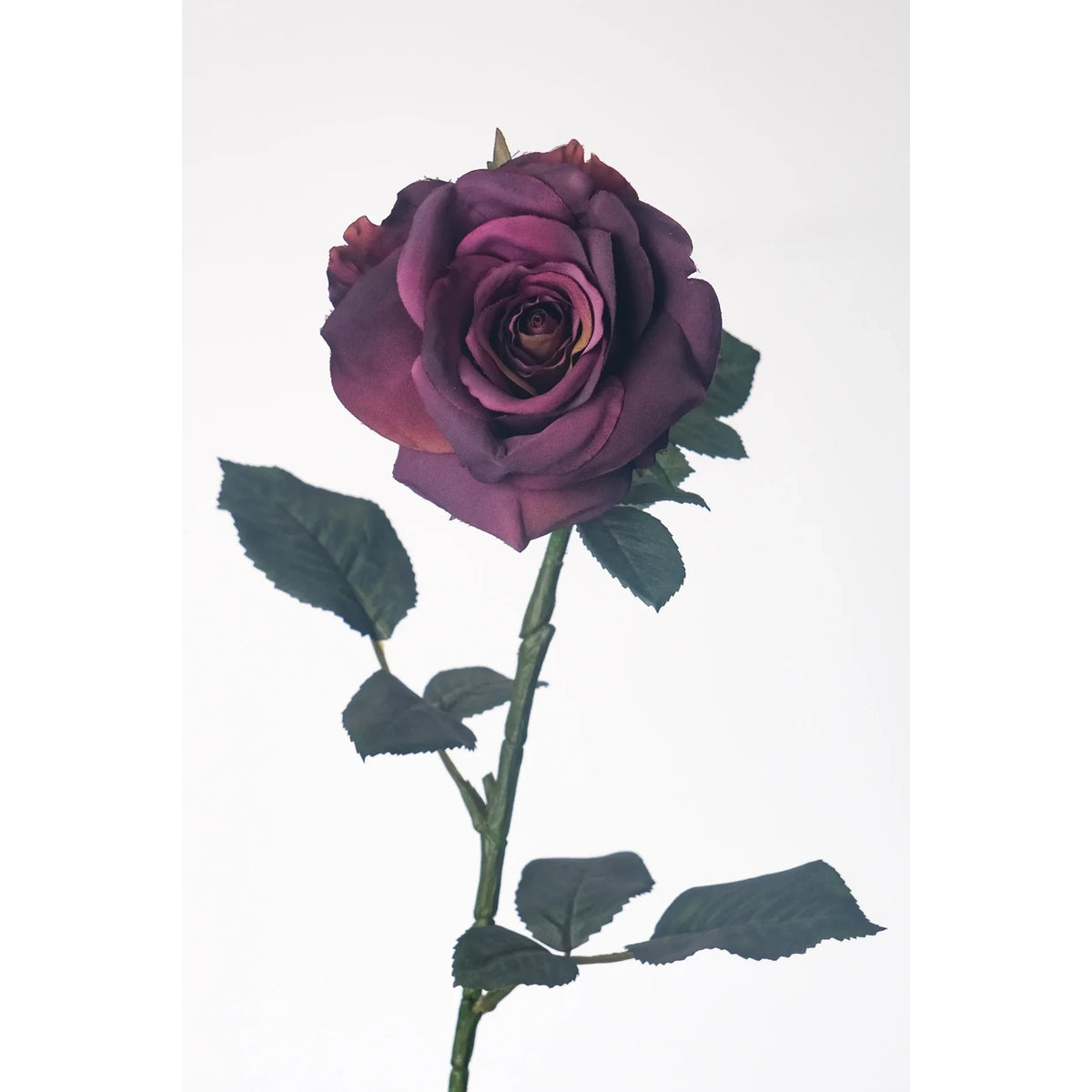 Rosa artificial Pequeña de 73 cm, color lila