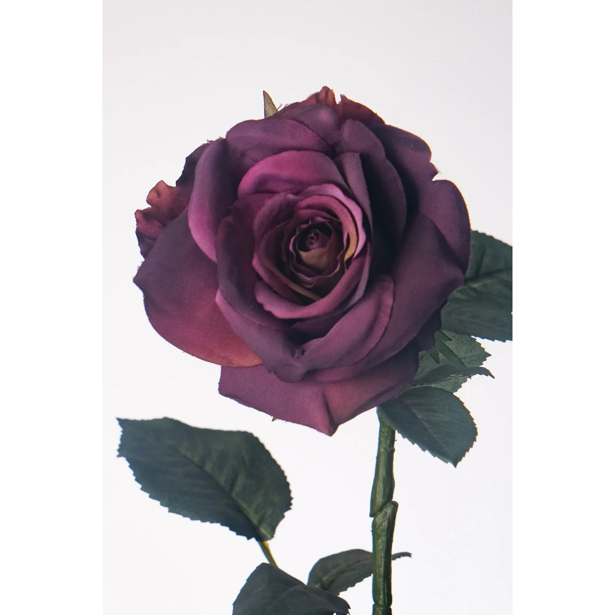 Rosa artificial Pequeña de 73 cm, color lila