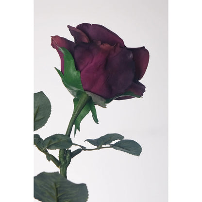 Rosa artificial Pequeña de 73 cm, color lila