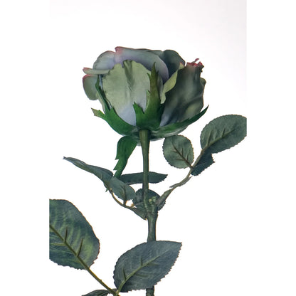 Rosa artificial Pequeña de 73 cm, color verde pálido