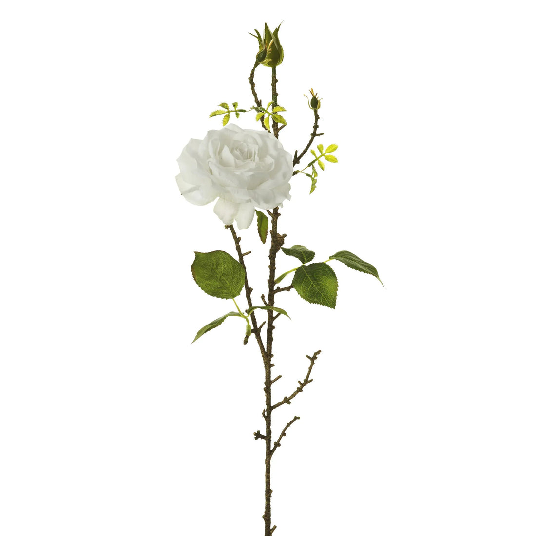 Rosal artificial de 81 cm, color blanco