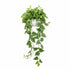Scindapsus artificial colgante ignífugo verde y amarillo de 60 cm