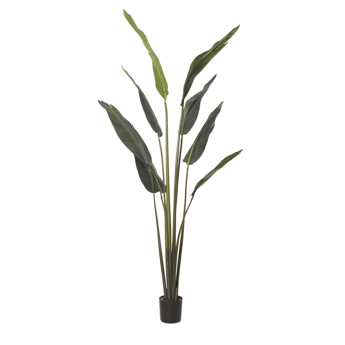 Strelitzia artificial de 165 cm, color verde