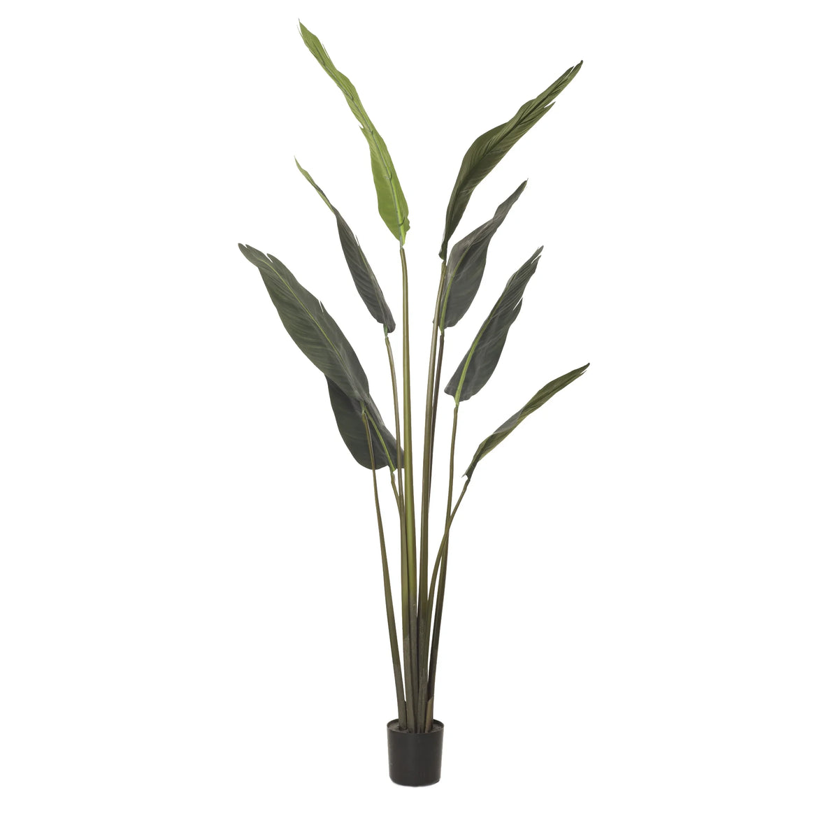 Strelitzia artificial de 165 cm, color verde