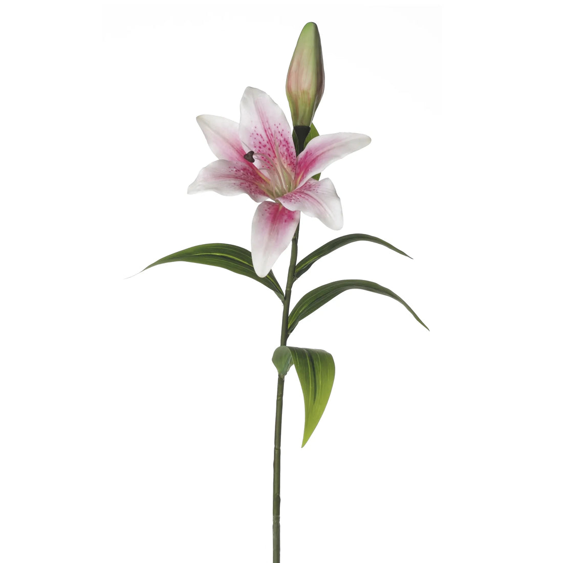 Tallo de Lilium artificial de 72 cm, color rosa