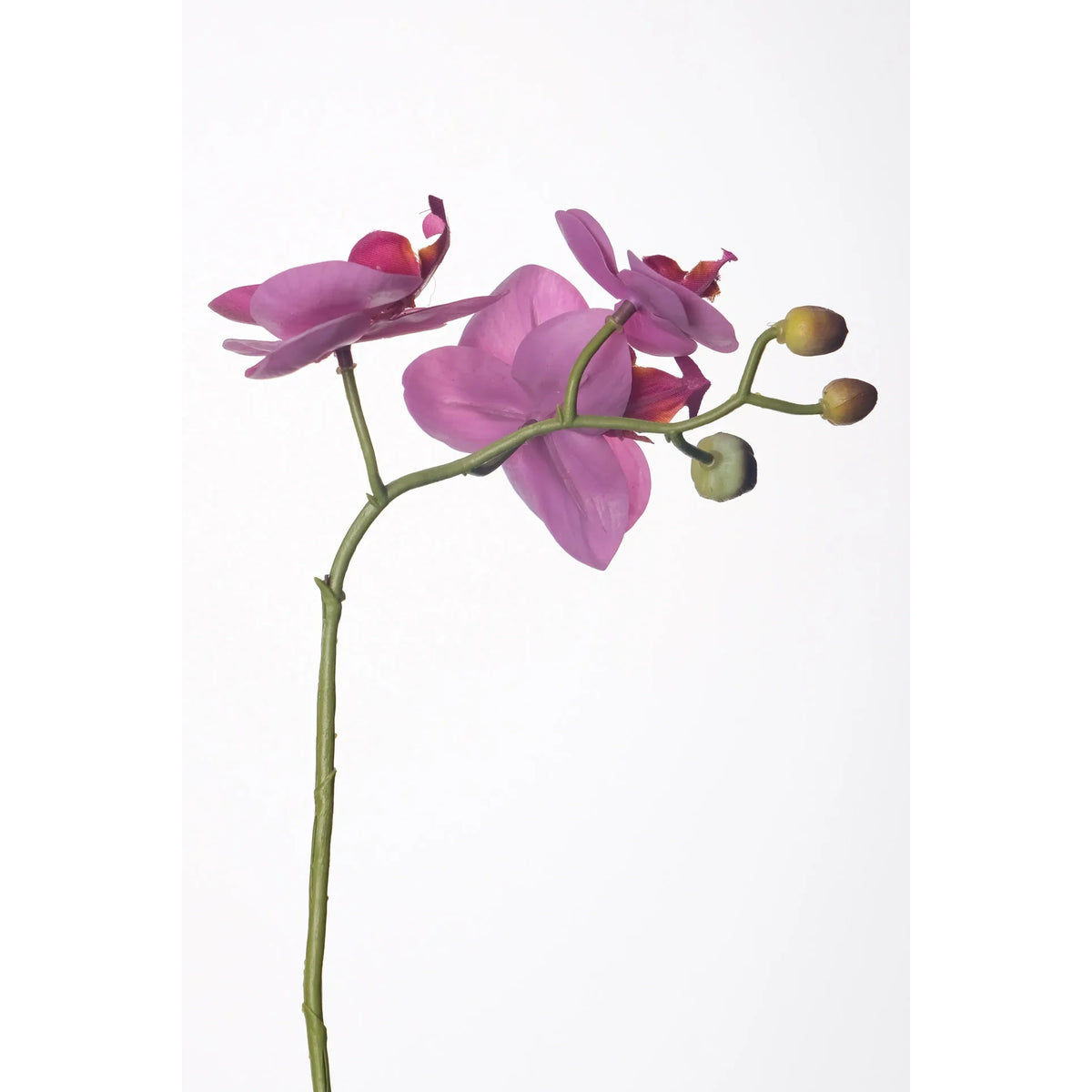 Tallo de Orquídea artificial de 35 cm, color fucsia