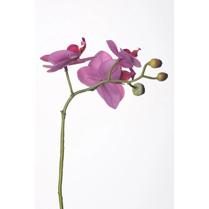 Tallo de Orquídea artificial de 35 cm, color fucsia