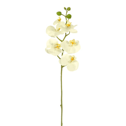 Tallo de Orquídea artificial de 60 cm, color blanco