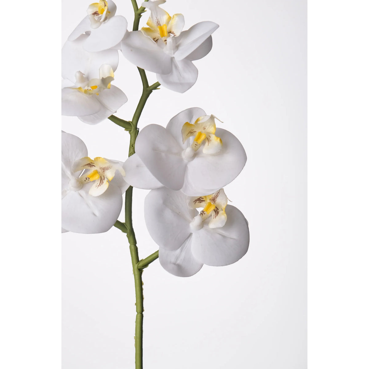 Tallo de Orquídea artificial de 60 cm, color blanco
