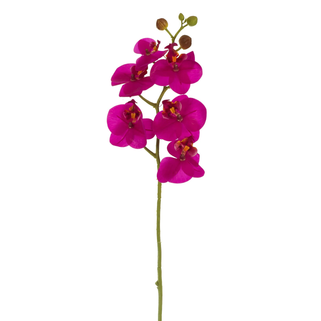 Tallo de Orquídea artificial de 60 cm, color fucsia