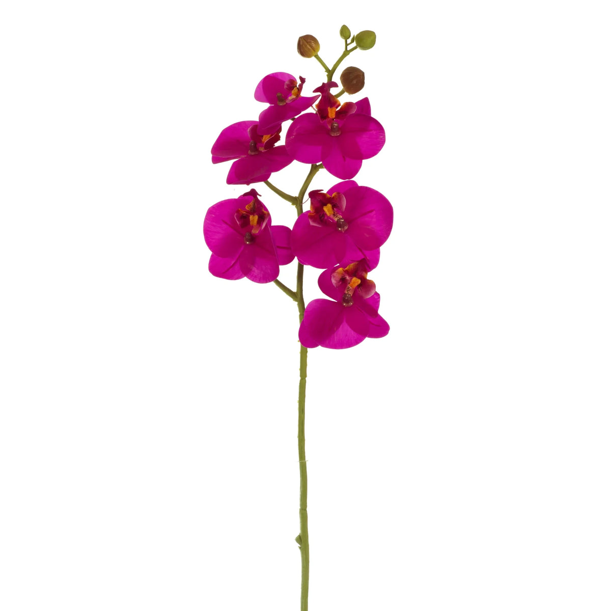 Tallo de Orquídea artificial de 60 cm, color fucsia