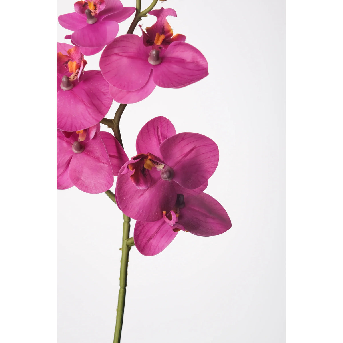 Tallo de Orquídea artificial de 60 cm, color fucsia