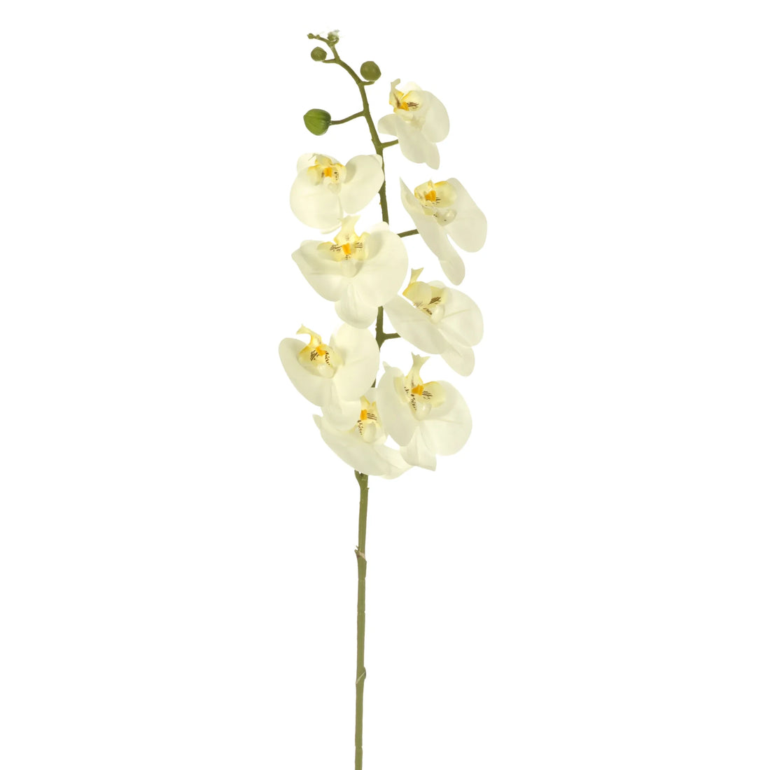 Tallo de Orquídea artificial de 96 cm, color blanco