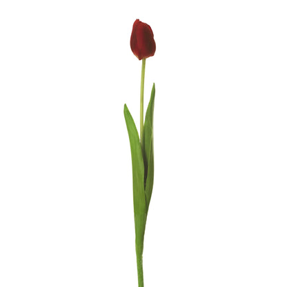Tulipán artificial de 43 cm, color rojo