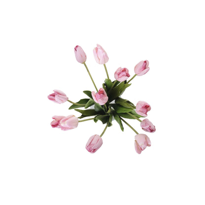 Tulipán artificial de 43 cm, color rosa