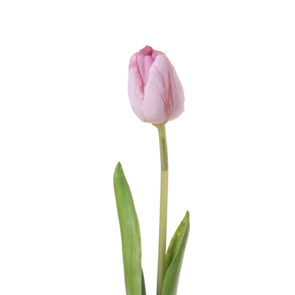 Tulipán artificial de 43 cm, color rosa fuerte