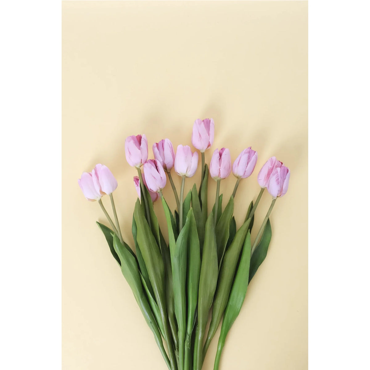Tulipán artificial de 43 cm, color rosa fuerte