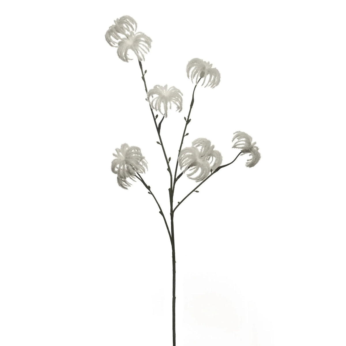 Vara artificial de 63 cm, color blanco