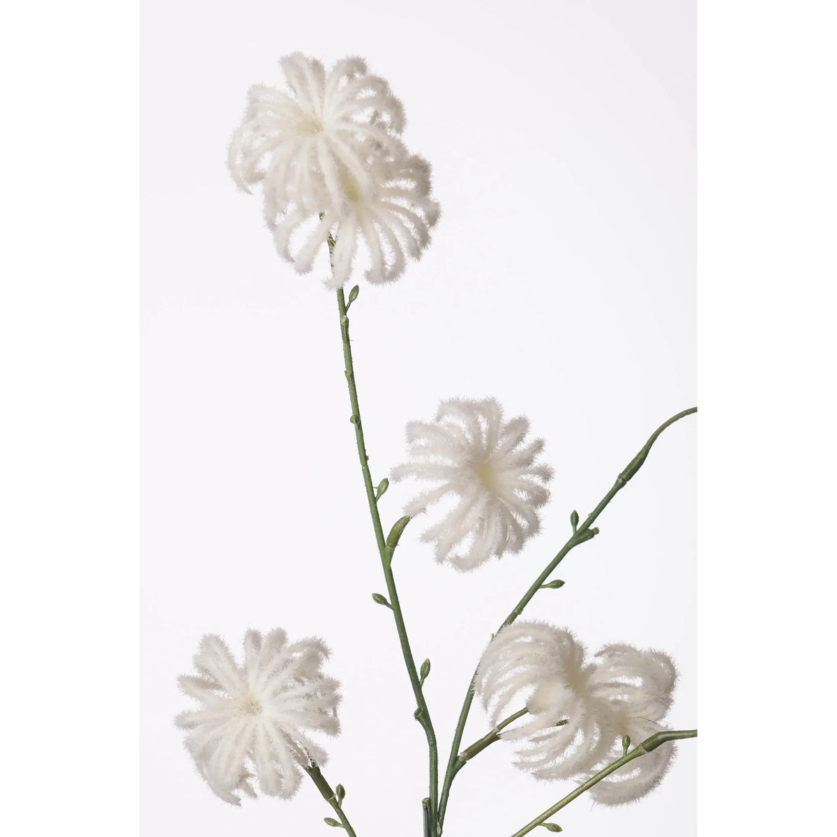 Vara artificial de 63 cm, color blanco