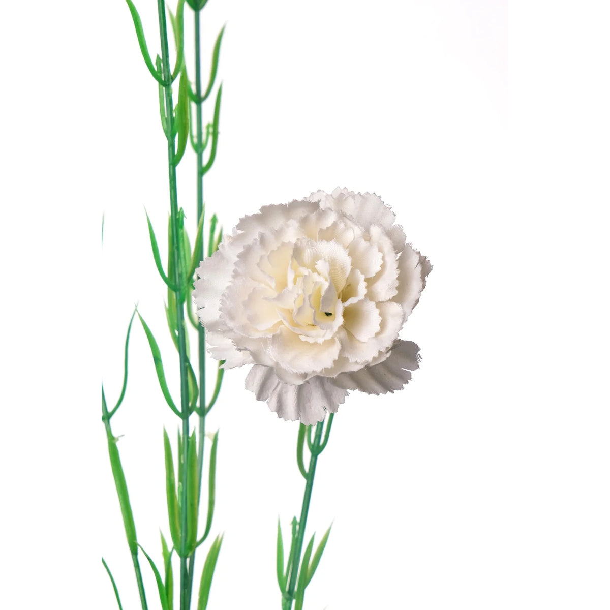 Vara de Clavelina artificial de 60 cm, color blanco