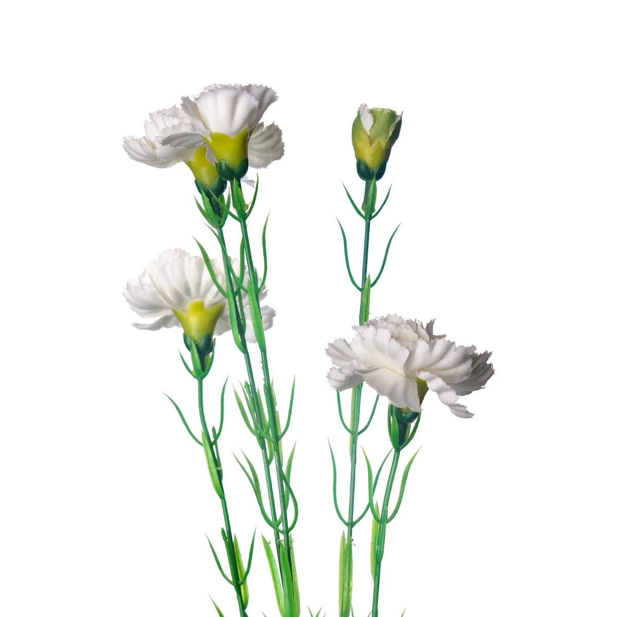 Vara de Clavelina artificial de 60 cm, color blanco